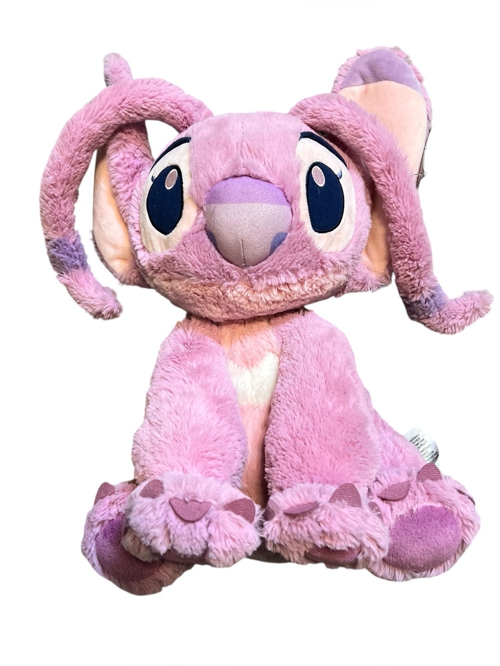 Disney Pink Angel Plush Stitch-Style Soft Stuffed Animal